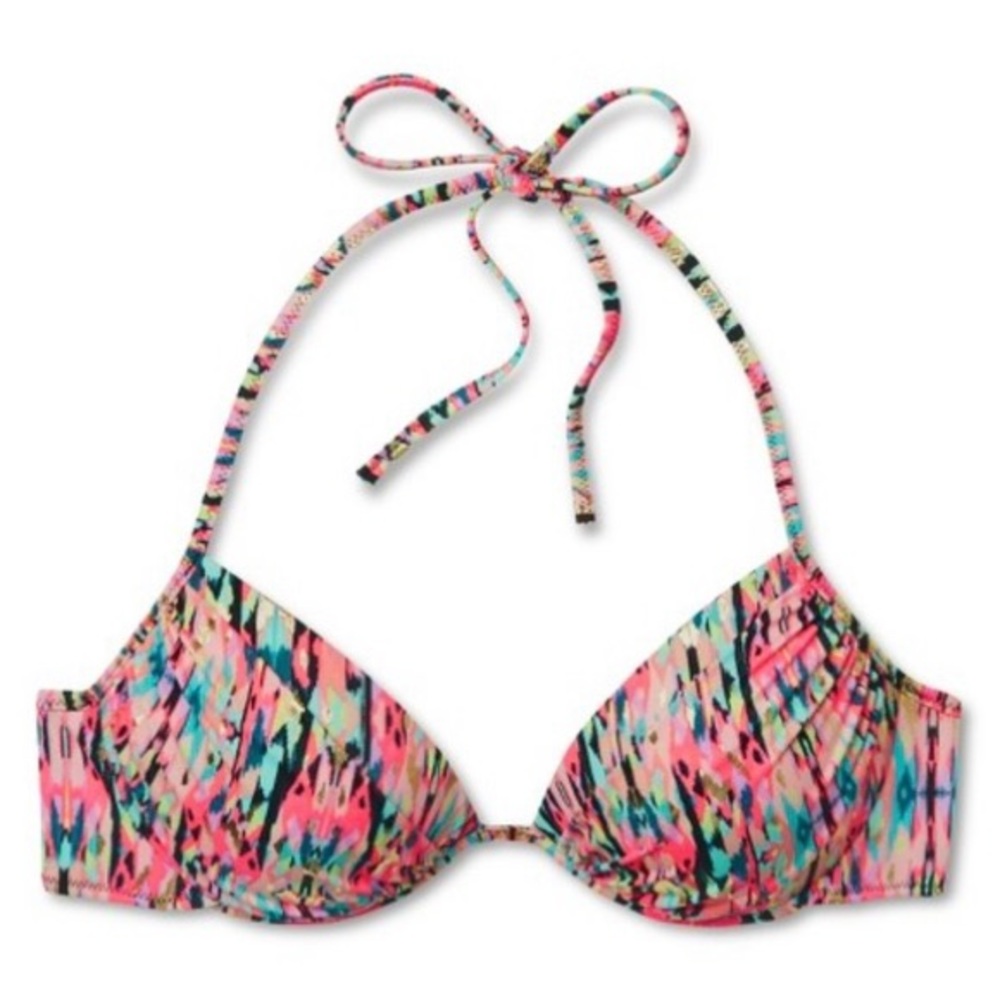 Shade & Shore Pink Multi Underwire Bikini Top